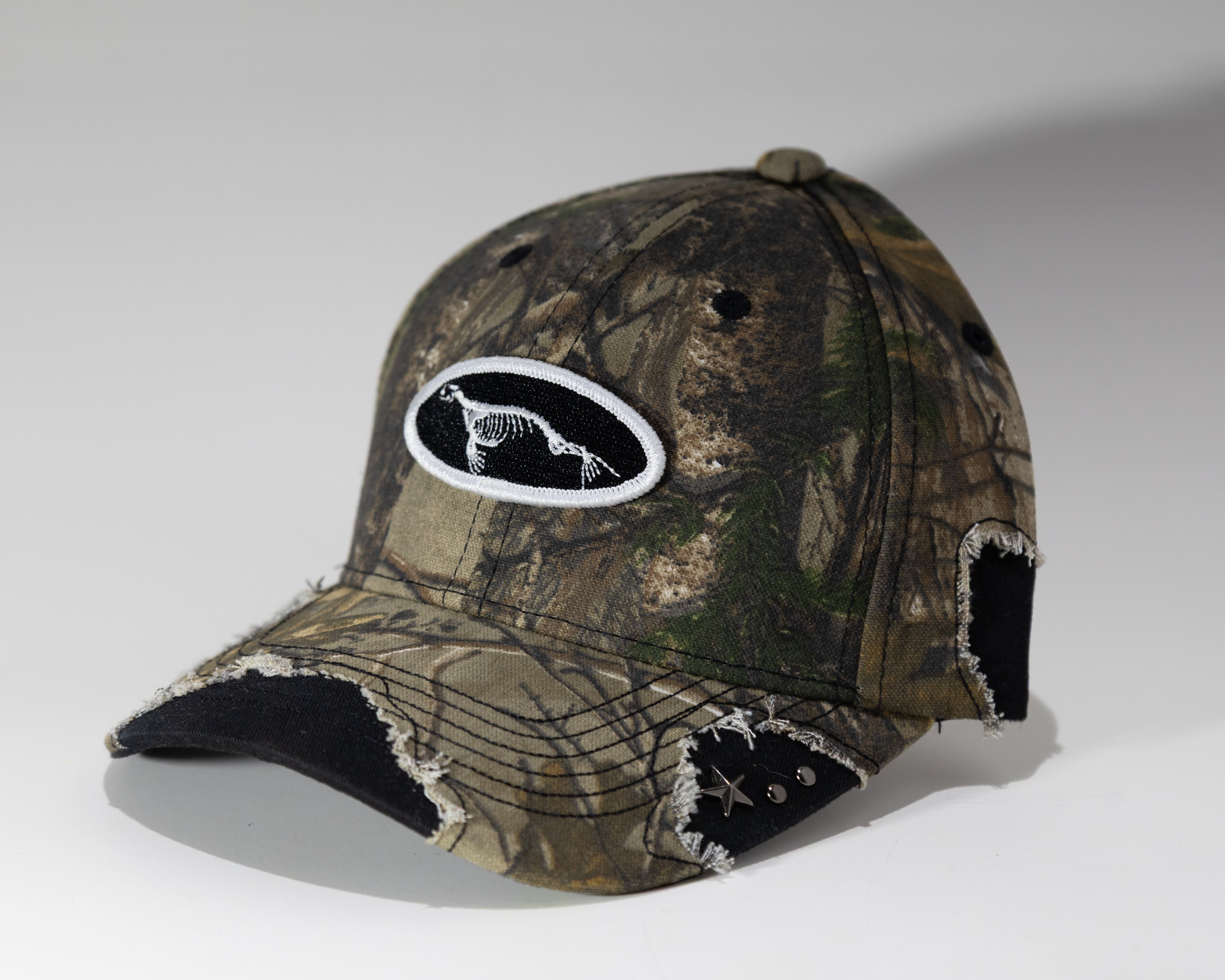 Skeleseal Distressed Camo Cap