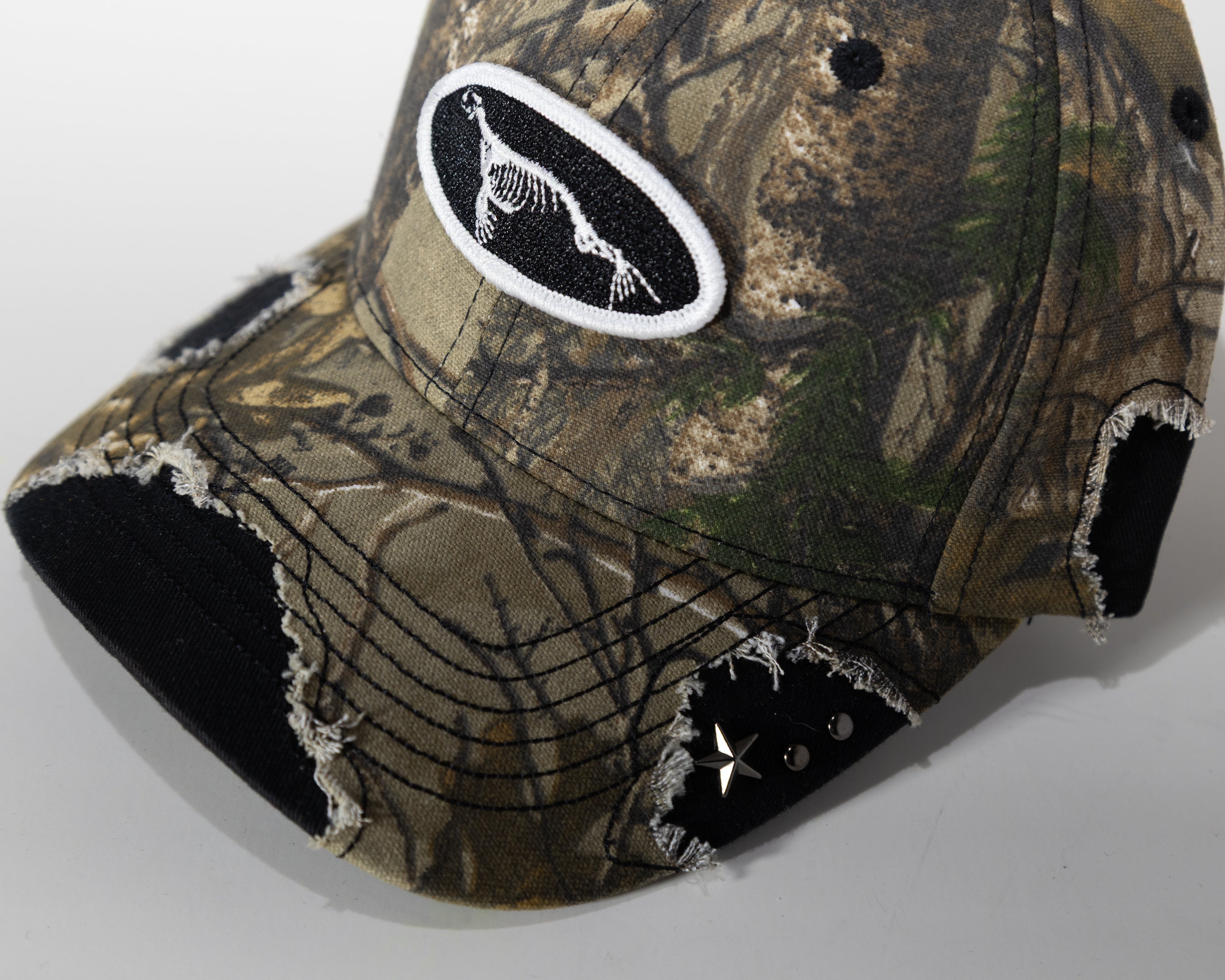 Skeleseal Distressed Camo Cap