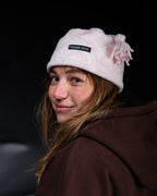 Pink Tassel Beanie